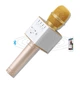 Мікрофон-колонка bluetooth Q9 портативна Karaoke AY27239 золотий - зображення 5