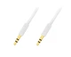 Кабель Global (1283126442377) AUX 3.5mm M-3.5mm M, 1м White - изображение 1