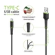 Кабель Intaleo CBFLEXT3 USB-USB Type-C 3м Black (1283126487514) - изображение 2