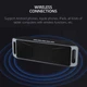 Акустична система UKC портативна колонка Megabass A2DP Stereo Bluetooth USB FM 20см Сіро-чорна (SC-208-1) - зображення 7