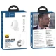 Блютуз гарнітура з зарядним кейсом HOCO E50 Wise mini. White - зображення 7