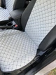 Накидки из эко-кожи (комплект) AMI.AUTO на сиденья Toyota RAV4 V 2018+ светло серые - изображение 5