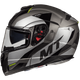 Мотошолом MT Helmets Atom SV TRANSCEND Gloss Matt Gray XXL - зображення 1