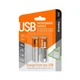Акумулятор microUSB ColorWay (CW-UBAAA-01) AAA/HR03 Li-Pol 400 mAh BL 2шт - изображение 2