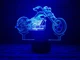 Змінна пластина для 3D світильників "Мотоцикл 3" 3DTOYSLAMP - зображення 1