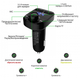 Автомобильный FM трансмиттер модулятор музыка в машину по Bluetooth 3.1А Onever X8 Black - изображение 2