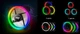 Набор вентиляторов Aigo DR12 RGB 120 мм 3 в 1 с пультом управления Black (PT-3316) - изображение 5