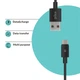 Кабель Piko CB-UM12 USB-microUSB 2м Black (1283126493881) - зображення 2