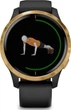 Смарт-часы Garmin Venu Black with Gold (010-02173-33); 1.2" (390x390) TFT сенсорный / Bluetooth / Wi-Fi, GPS, GLONASS / до 5 дней / 5 ATM / 43.2 х 43.2 х 12.4 мм, 46.3 г / черно-золотистый - изображение 3