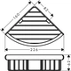 Logis Корзина кутова, настiнна, хром - зображення 2