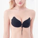 Силіконовий бюстгальтер невидимка Fly Bra Invisible Bra Флай Бра чорний A - зображення 2