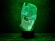 3D ночник-светильник "Джокер/Бетмен" 3DTOYSLAMP 25х13 см (osv0001228) - изображение 2