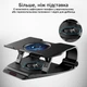 Охлаждающая подставка для ноутбука Promate FrostBase Black (frostbase.black) - изображение 6