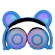 Наушники LINX Bear Ear Headphone Наушники с медвежья ушками LED подсветка 350 mAh Голубой (SUN1861) - изображение 4