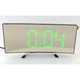 Электронные LED часы + будильник + термометр настольные сетевые DT-6507 USB DC5V / 3 ААА, изогнутые зеркальные, Зеленые - изображение 1