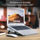 Охлаждающая подставка для ноутбука Promate AirBase-6 Silver (airbase-6.silver) - изображение 4