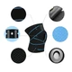 Наколенник бандаж AOLIKES HX-7908 Black + Blue для коленного сустава с пателярным кольцом (SKU_4671-14877) - изображение 1