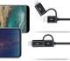 Кабель Baseus Usb Car Charger Enjoy Together with Usb Cabel USB-C/Black Lightning - зображення 3