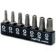 Набор бит TORX с отверстием TOPTUL 1/4" 7ед. (T10-T40) GAAV0703 - зображення 2