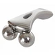 Массажер 3D MASSAGER ZL 201 для лица и тела лифтинговый с микротоками водонепроницаемый 155х95х53 мм Серебряный для омоложения кожи и коррекции контуров лица с Y образной конструкцией и солнечной батареей для генерации токов - изображение 2