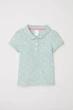 Поло H&M 68см светло зеленый цветы 75765697 - изображение 1