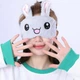 Маска для сна с гелевым вкладышем Silenta Funny Зайчик Grey (12980) - изображение 4