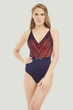 Купальник слитный с мягкой чашкой Marc & Andre 48B/XL Синий-оранжевый (56750) - зображення 4