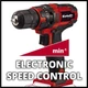 Акумуляторний шуруповерт Einhell TC-CD 18/35 Li - Solo : 18V (без акума і зарядки) 4513927 - зображення 2