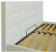 Кровать Двуспальная Chester Comfort 160 х 190 см Лаки White С подъемным механизмом и нишей для белья Белая - изображение 3