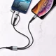 Кабель для зарядки 4 в 1 HOCO X38 Combo Lightning Micro USB Type-c 1m, 2.4A (X38) - изображение 6