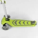 Дитячий триколісний самокат Best Scooter 46987 зі складним кермом і колесами, що світяться, Салатовий - зображення 3