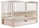 Кровать Babyroom Еліт маятник, ящик, откидной бок DEMYO-5 бук слоновая кость - изображение 2