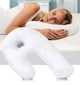 Подушка ортопедическая с отверстием для уха Side Sleeper White - изображение 1