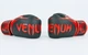 Рукавички боксерські Venum BO-8352-BKR чорний-червоний вага 10oz + Бинти у подарунок! - зображення 3