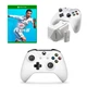 Microsoft Xbox One S White Wireless Controller + NYKO Charge Block Solo White + FIFA 19 Xbox ONE українська версія - зображення 1