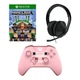 Microsoft Xbox One S Wireless Controller Minecraft Pig (Лімітоване видання) + Навушники Microsoft Official Xbox One Stereo Headset Black + Minecraft:Xbox One Edition XBOX ONE - зображення 1