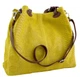 Женская кожаная сумка Italian bags DB6929 yellow - изображение 3