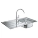 Набір кухонна мийка Grohe EX Sink 31562SD0 K200 і змішувач BauEdge 31367000 - зображення 1