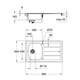 Grohe Мийка для кухні 860 x 500 мм з ексцентриком, 1 чаша (31552SD0) - изображение 2