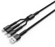 Кабель Colorway 3в1 (Lightning+MicroUSB+Type-C) 4.0A 1.2 м Grey (CW-CBU3003-GR) - изображение 2