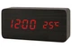 Светодиодные настольные часы от USB LED VST-862 Black/Red (с термометром и будильником) - изображение 1