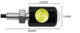 Орлиный глаз врезные Led ДХО БЕЛЫЙ 15mm Autoexpect (10903) - изображение 5