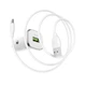 Автомобильное зарядное устройство Borofone BZ12A USB 2.1A QC Type-C белое - изображение 3