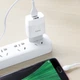 Сетевое зарядное устройство Hoco C73A 2 USB 2.4A Micro-USB белое - изображение 2