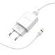 Сетевое зарядное устройство Borofone BA20A USB 2.1A Lightning белое - изображение 3
