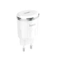 Зарядний пристрій Hoco C37A USB 2.4A Micro-USB білий - зображення 4