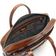 Сумка мужская кожаная Tom Stone 7151 R для ноутбука 15,6" коньячного цвета + кожаный картхолдер в подарок - изображение 9