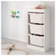 Комод для игрушек IKEA TROFAST 46x30x94 см белый 792.285.71 - изображение 2