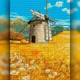 Алмазна вишивка "Млин на полі" 30x40 The Wortex Diamonds - зображення 2
