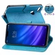 Кожаный чехол-книжка Art Case с визитницей для Xiaomi Mi 8 Lite / Mi 8 Youth (Mi 8X) Синий Без бренда - изображение 7